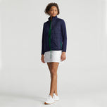 RLX Ralph Lauren Women's Tech Terry Full Zip Golf Vest - French Navy/Cruise Green