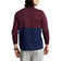 Polo Performance Ralph Lauren 1/4 Zip Peached Jersey - Harvard Wine/French Navy