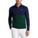 RLX Ralph Lauren Peached Airflow Jersey 1/4 Zip Midlayer - Hunt Club Green/ French Navy