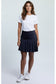 Cross Women's Solid Pleat Golf Skort - Navy