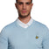 Lyle & Scott Golf Merino Blend V Neck Pullover - Blue Shore